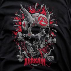 Arakain Czaszka Demon Czeski Heavy Metal Koszulka 🤘